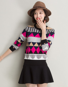 棉典雅淺秋針織衫 秋日優(yōu)雅女裝精選