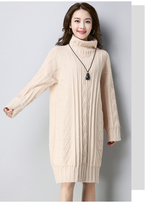 錦綸年輕女款針織衫 2017冬季寬松純色經(jīng)典